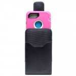 Wholesale Vertical Armor Double Loop Belt Clip Pouch Large 22 Fits iPhone 13 and more (Black)